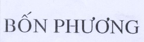 Mẫu nhãn hiệu BốN PHƯƠNG