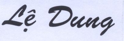 Mẫu nhãn hiệu Lệ Dung
