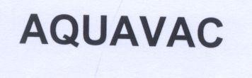Mẫu nhãn hiệu AQUAVAC