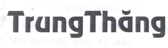 Mẫu nhãn hiệu TrungThăng