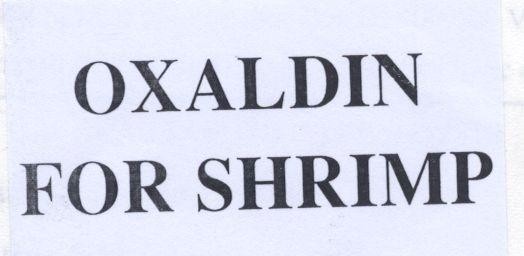 Mẫu nhãn hiệu OXALDIN FOR SHRIMP
