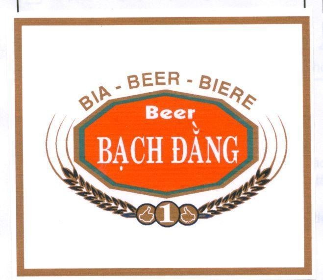 Mẫu nhãn hiệu BIA - BEER - BIERE BEER BạCH ĐằNG 1
