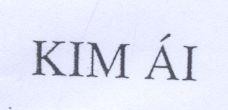 Mẫu nhãn hiệu Kim ái