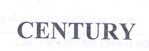 Mẫu nhãn hiệu CENTURY