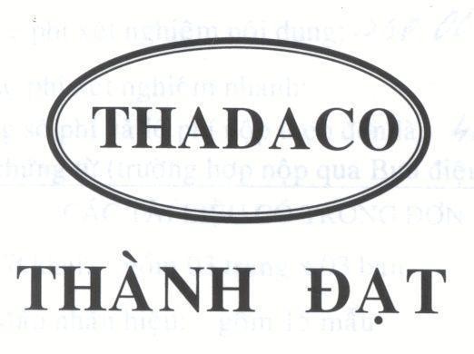 Mẫu nhãn hiệu THADACO Thành Đạt