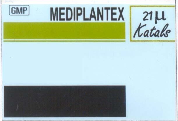 Mẫu nhãn hiệu MEDIPLANTEX GMP 21M KATALS