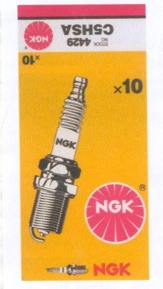 Mẫu nhãn hiệu NGK STOCK NO 4429 C5HSA