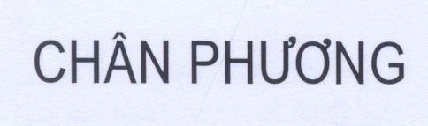 Mẫu nhãn hiệu CHÂN PHƯƠNG