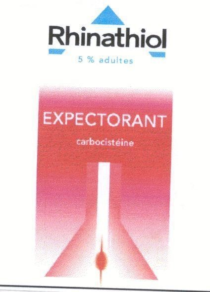 Mẫu nhãn hiệu RHINATHIOL 5% ADULTES EXPECTORANT CARBOCISTEINE