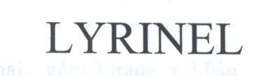 Mẫu nhãn hiệu LYRINEL