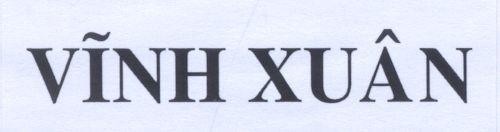 Mẫu nhãn hiệu Vĩnh Xuân