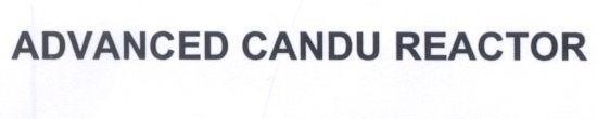 Mẫu nhãn hiệu ADVANCED CANDU REACTOR