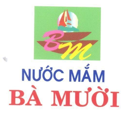 Mẫu nhãn hiệu BM Nước mắm bà Mười