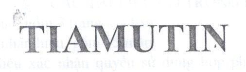 Mẫu nhãn hiệu TIAMUTIN