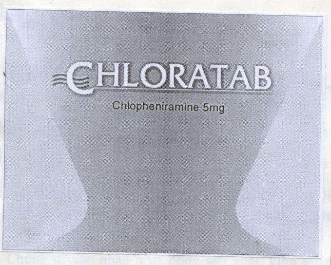 Mẫu nhãn hiệu CHLORATAB CHLOPHENIRAMINE 5MG