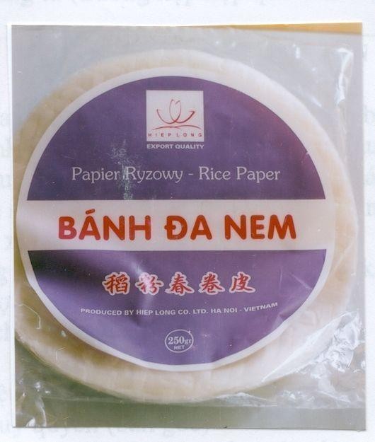 Mẫu nhãn hiệu HIEP LONG EXPORT QUALITY PAPIER RYZOWY-RICE PAPER BáNH ĐA NEM PRODUCED BY HIEP LONG CO LTD HA NOI