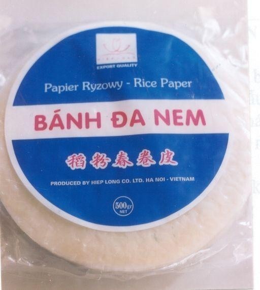 Mẫu nhãn hiệu HIEP LONG EXPORT QUALITY PAPIER RYZOWY-RICE PAPER BáNH ĐA NEM PRODUCED BY HIEP LONG CO LTD HA NOI