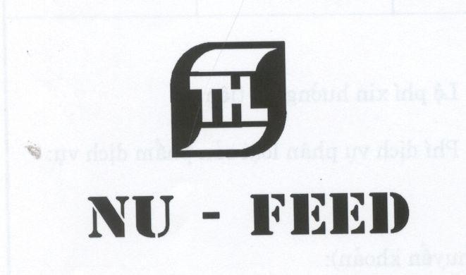 Mẫu nhãn hiệu TH NU - FEED