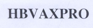 Mẫu nhãn hiệu HBVAXPRO