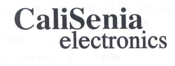 Mẫu nhãn hiệu CALISENIA ELECTRONICS
