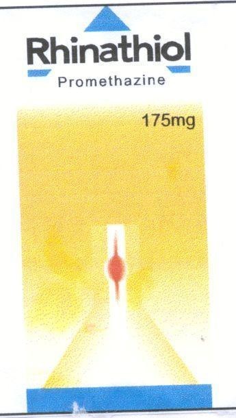 Mẫu nhãn hiệu RHINATHIOL PROMETHAZINE 175MG