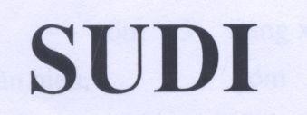Mẫu nhãn hiệu SUDI