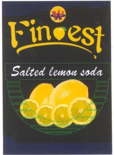 Mẫu nhãn hiệu WA FIN EST SALTED LEMON SODA