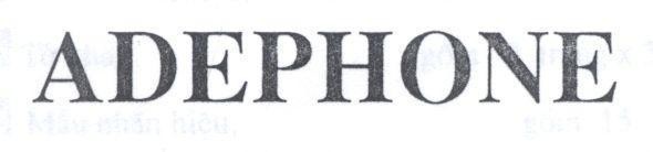 Mẫu nhãn hiệu ADEPHONE