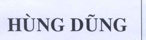 Mẫu nhãn hiệu Hùng Dũng