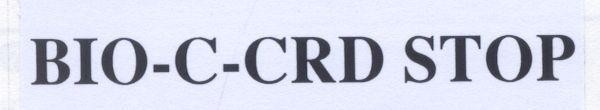 Mẫu nhãn hiệu BIO-C-CRD STOP