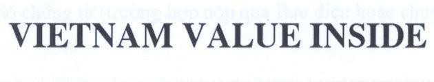 Mẫu nhãn hiệu VIETNAM VALUE INSIDE