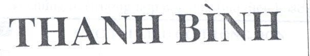 Mẫu nhãn hiệu Thanh Bình