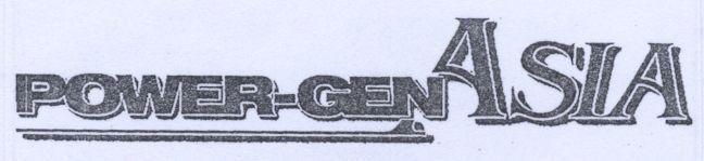 Mẫu nhãn hiệu POWER-GEN ASIA