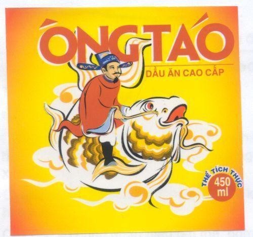 Mẫu nhãn hiệu Ông Táo Dầu ăn cao cấp thể tích thực 450ML