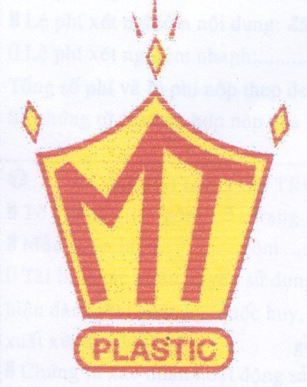 Mẫu nhãn hiệu MT PLASTIC