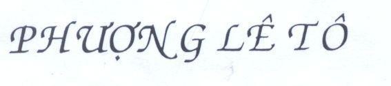 Mẫu nhãn hiệu Phượng Lê Tô