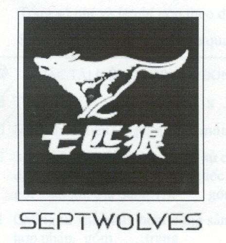 Mẫu nhãn hiệu SEPTWOLVES QI QI HEN BAY CON CHO SOI