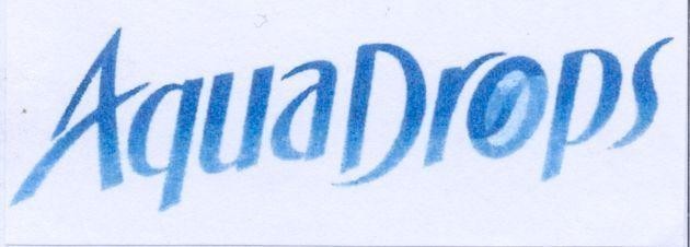 Mẫu nhãn hiệu AQUADROPS