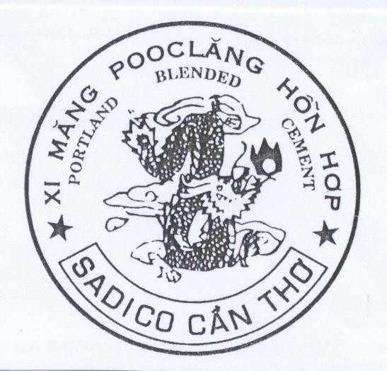 Mẫu nhãn hiệu Xi Măng Pooclăng Hỗn hợp SADICO Cần Thơ PORTLAND BLENDED CEMENT