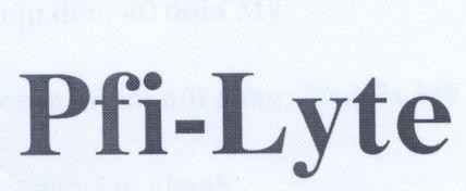 Mẫu nhãn hiệu PFI-LYTE