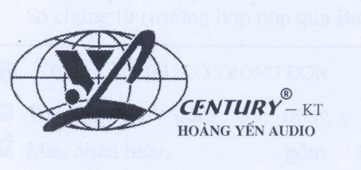 Mẫu nhãn hiệu YL CENTURY - KT Hoàng Yến AUDIO