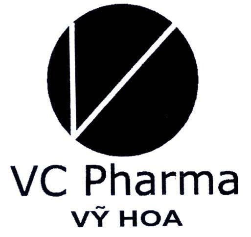 Mẫu nhãn hiệu V VC PHARMA Vỹ Hoa