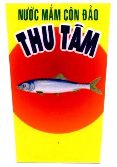 Mẫu nhãn hiệu NướC MắM CôN ĐảO THU TâM