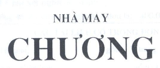 Mẫu nhãn hiệu Nhà May Chương
