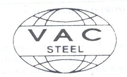Mẫu nhãn hiệu VAC STEEL