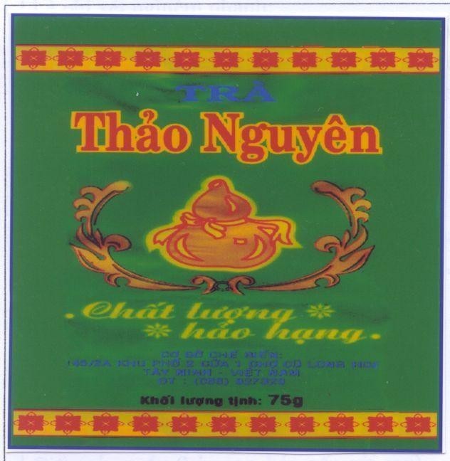 Mẫu nhãn hiệu TRà THảO NGUYÊN CHấT LƯợNG HảO HạNG