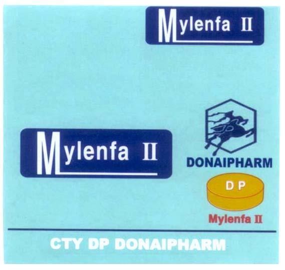 Mẫu nhãn hiệu MYLENFA II DONAIPHARM DP CTY DP DONAIPHARM