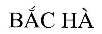 Mẫu nhãn hiệu BắC Hà