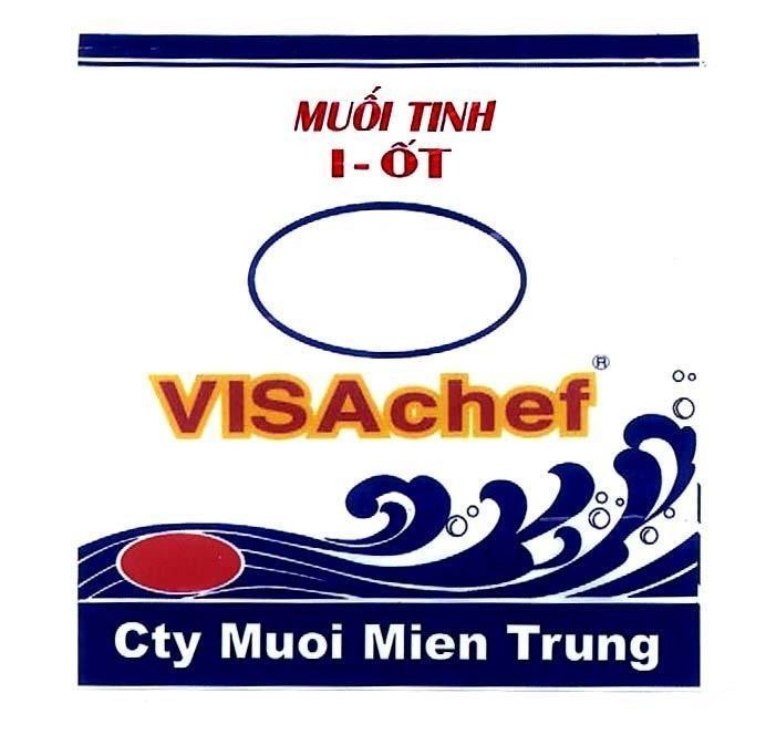 Mẫu nhãn hiệu VISACHEF MIEN TRUNG MUốI TINH I - ốT CTY MUOI