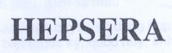 Mẫu nhãn hiệu HEPSERA